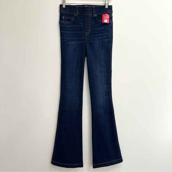SPANX Tall Flare Jeans in Midnight Shade Wash Pull On Size XS - Picture 3 of 10